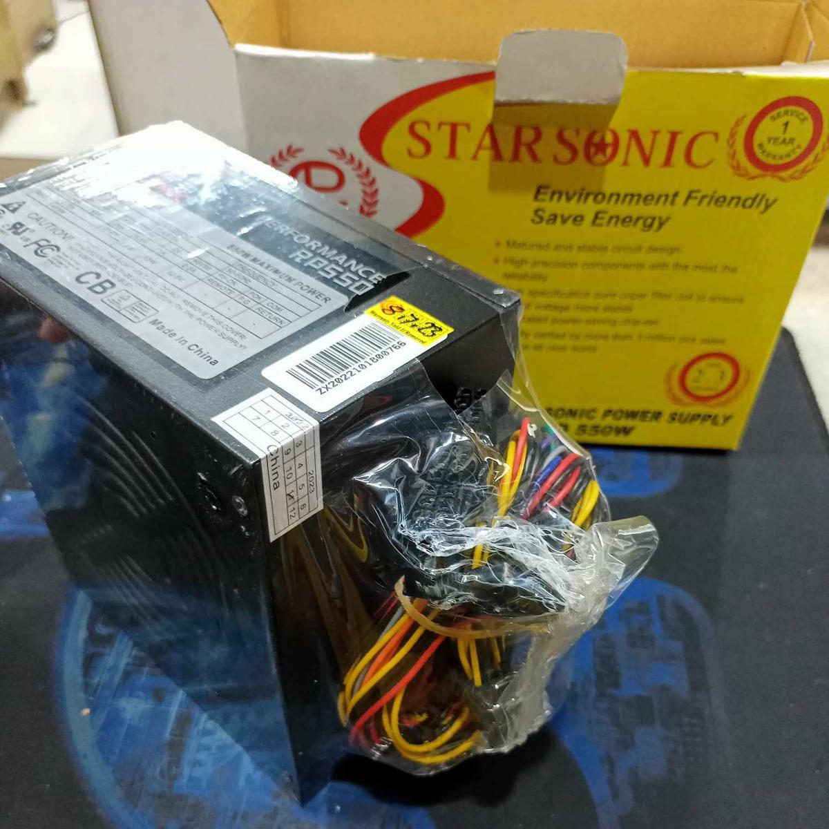 500W  ATX 12V Power Supply with Big Fan, Single Rail, with 1 Year Warranty