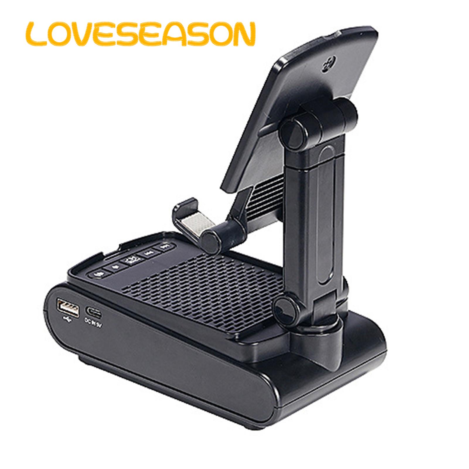 Mobile Phone Holder with Bluetooth-compatible Speaker Wireless Bluetooth Speaker Mobile Phone Holder Stand for Anti-skid Bottom Cell Phone Stand. 