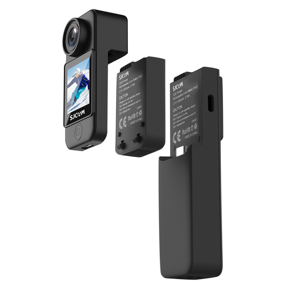 SJCAM C300 4K 30FPS Mini Action Camera 5G/2.4G WiFi Sports Camera Dual Touch Control Screen with an Extra 2800mAh Battery Module. 