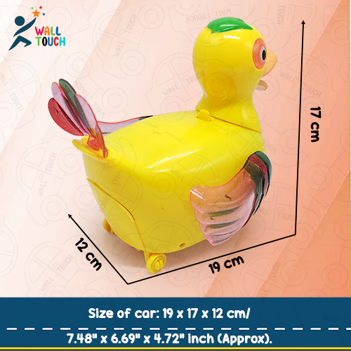 Battery Operated Happy Duck Lay An Egg Toy For Kids With Light and Music - Toy. 