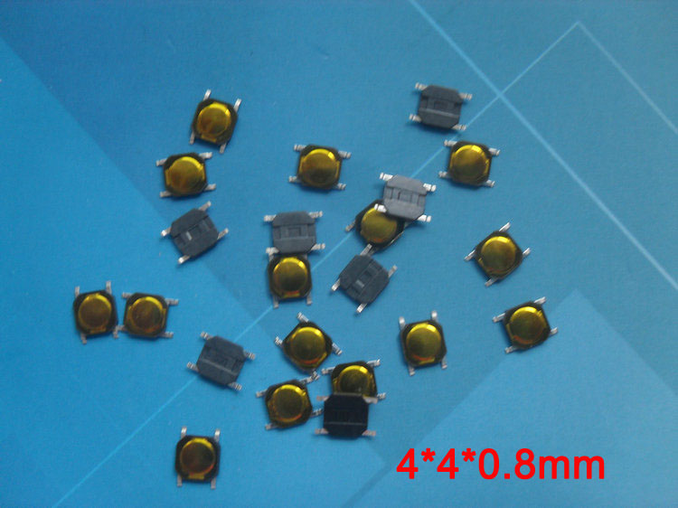 Smd Tactile Switch Push Button For Honda Old Fit Accord Suzuki Swift Remote Key 4*4*0.8mm 100pcs/lot. 