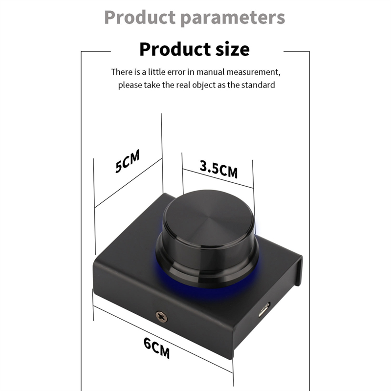 USB Computer Volume Controller Multimedia PC Speaker External Audio Volume Control Adjust Knob Replacement Accessories. 