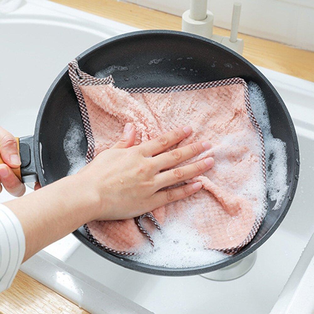 Microfiber Antibacterial Kitchen Dishcloth - 1 Pcs