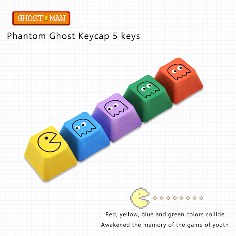 5pcs/Set Pbt Color Super Mario Keycap Personalized Supplement Mechanical Keyboard Keycap For Mechanical Gaming Keyboard Gamers Computer Cute Cartoon Switch Key Cap. 