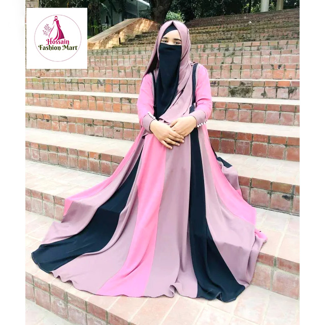 Rainbow Abaya Burqa Multi-Color Burqa Fashionable Burqa For Women Muslim Burqa With Hijab - Stylish and Modest - Perfect For All Ocassion