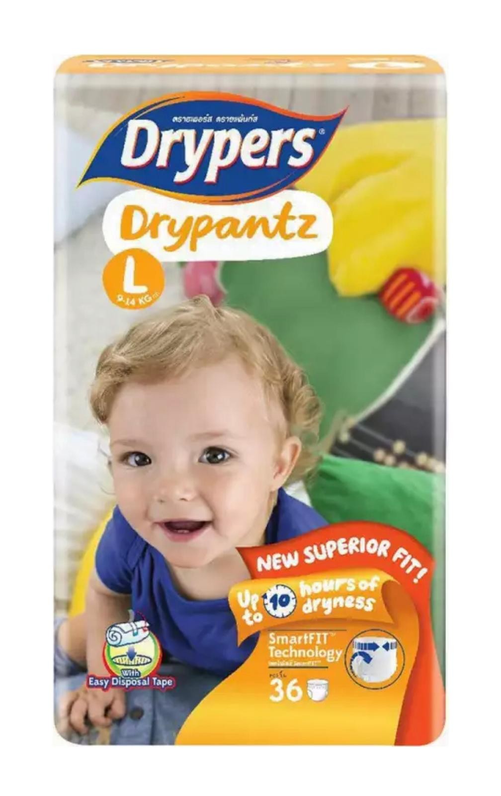Drypers Drypantz Diaper (9-14KG) 36 PSC. 