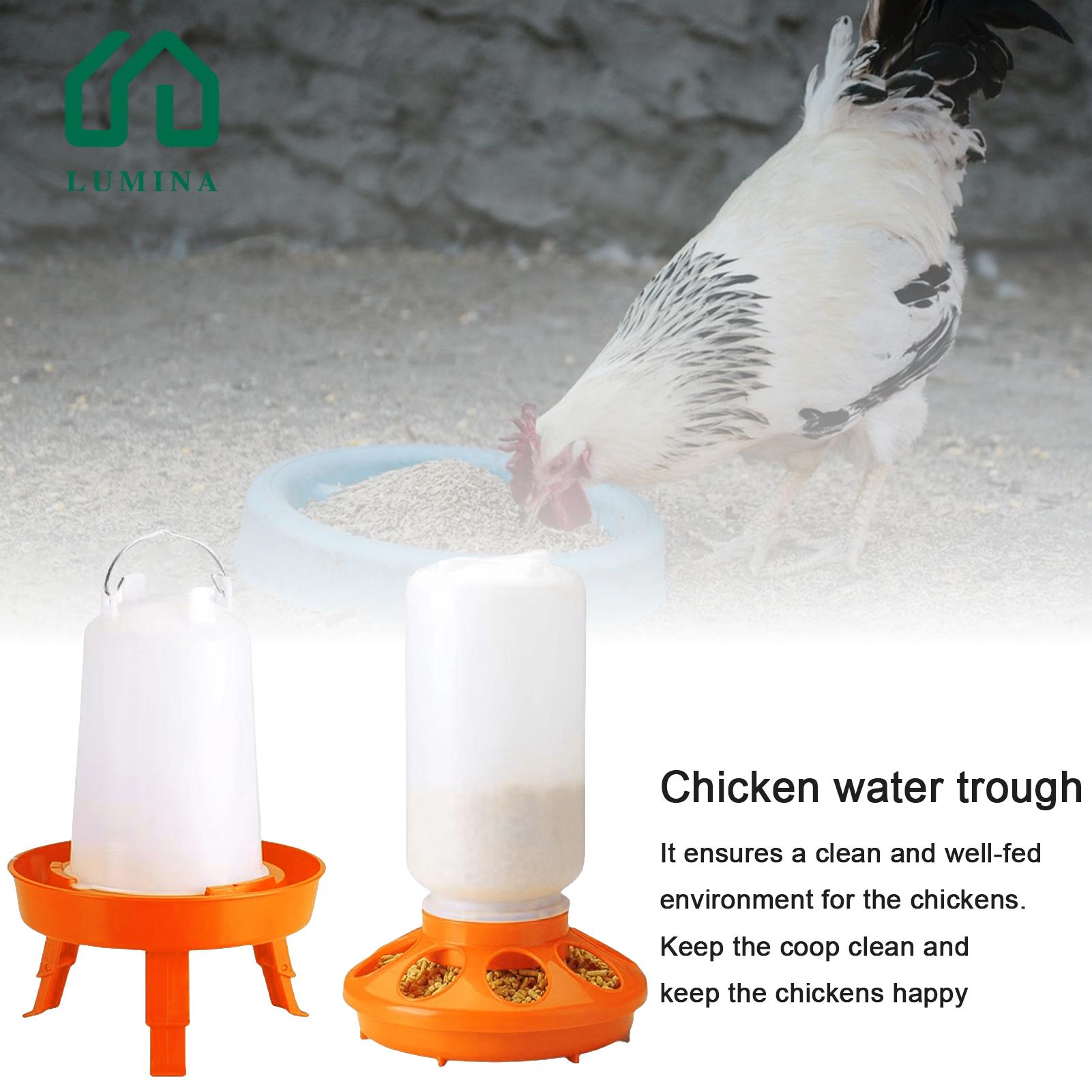 Lumina Foldable Chicken Feeder Legs Foldable Legs Chicken Feeder Waterer Large Capacity Poultry Farm Yard Poultry Feeder. 