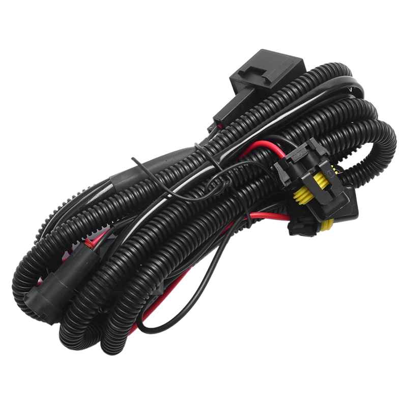 2Pcs Car Fog Light Relay Harness H11 880 Relay Adapter Extension Cable 40A LED Light and Halogen Fog Light Connector. 