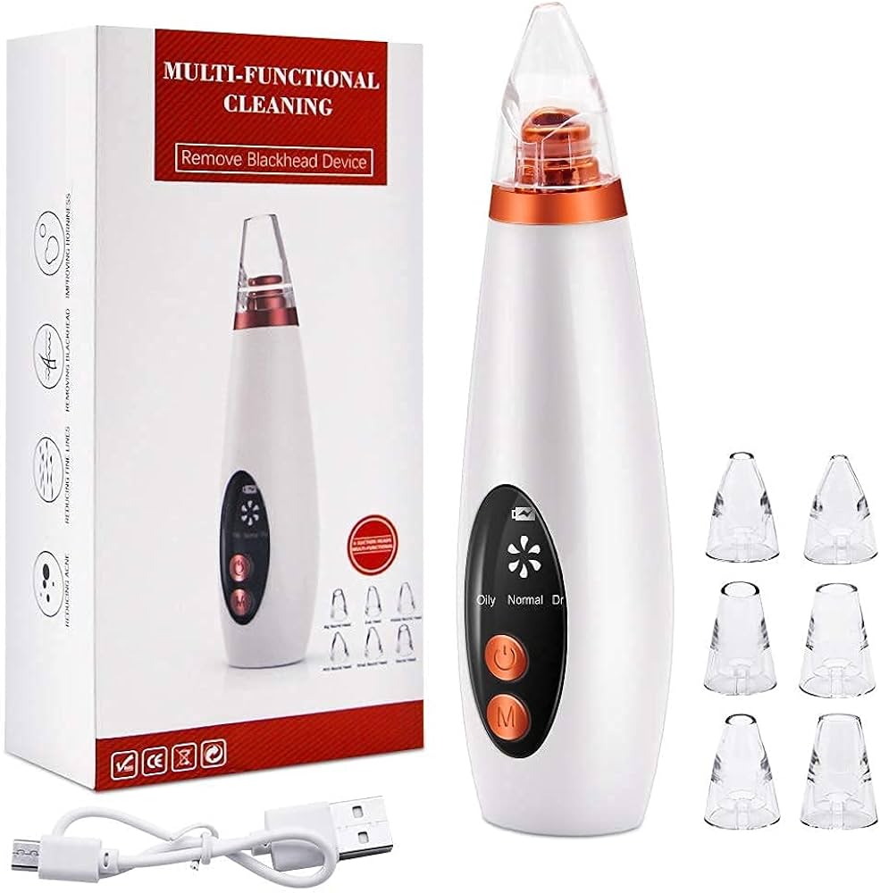 Blackhead Remover Face Deep Nose Cleaner T Zone Pore Acne Pimple Removal Vacuum Suction Facial Diamond Beauty Clean Skin Tool
