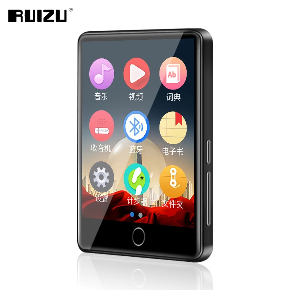 RUIZU M7 Bluetooth MP3 Player With Speaker 8GB 16GB Touch Screen Portable Music Player Support FM E-Book Video Recorder TF Card