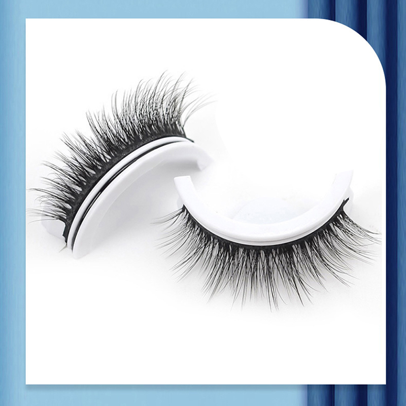 Reusable Self-Adhesive Eyelashes Without Glue Natural Fluffy False Eyelashes. 