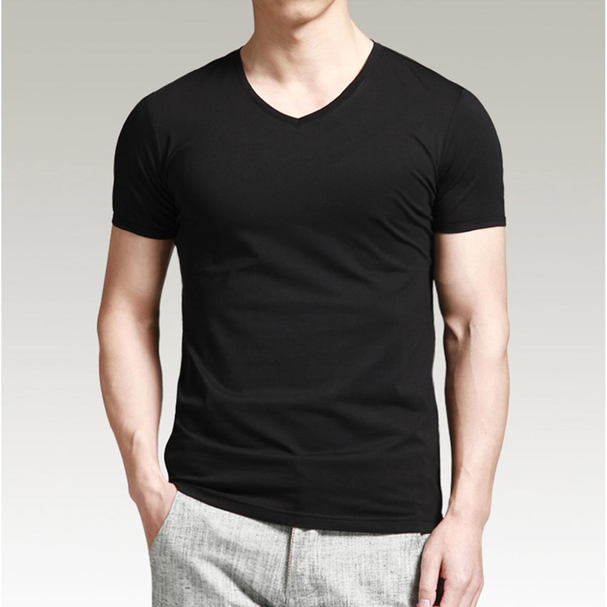 V t shirt outlet for men