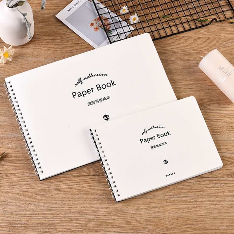 【happy one】Paper Book for Tape Sticker Collection Notebook A4 A5 Book. 