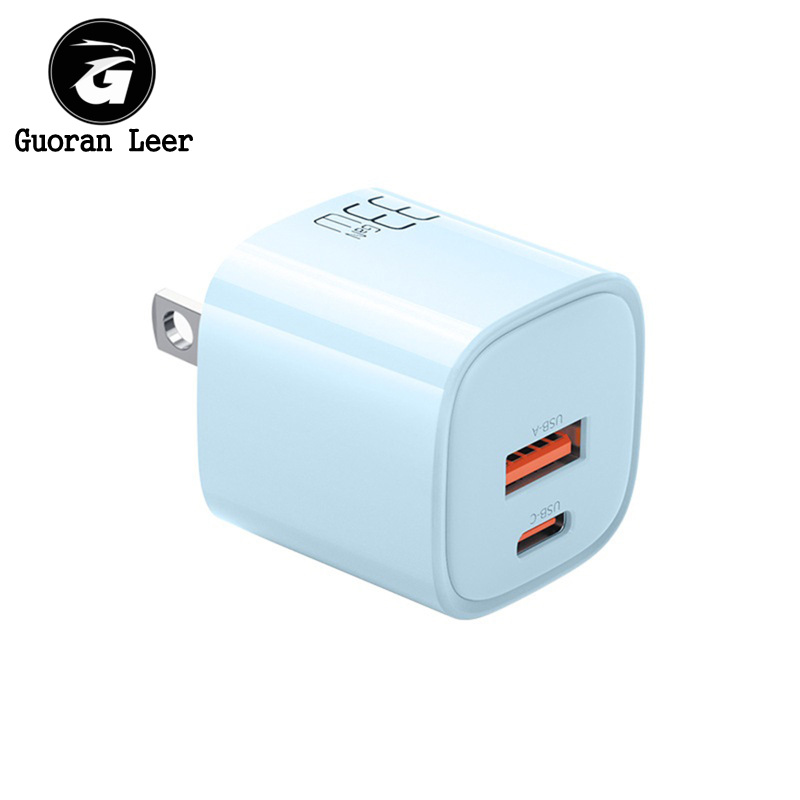 USB C Fast Wall Charger Block Fast Charging Plug Box Brick Cube 33W Dual Port PD Power Type C Charging For Laptops Smart Phone. 
