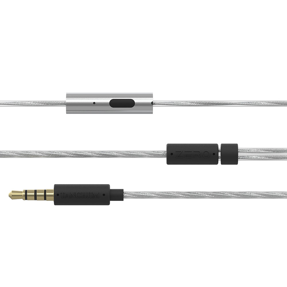 TANCHJIM ZERO Wired HIFI In Ear IEMs Earphones DMT4 Dynamic Drive Unit Monitors Mic with Copper OFC Silver Plated Cable TYPE C. 