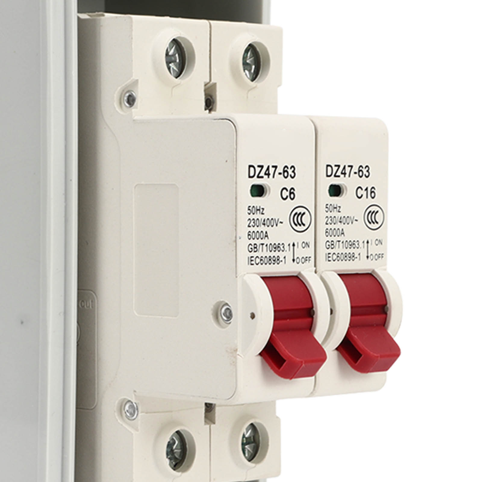 2 Channel Mini Circuit Breaker MCB C Type Waterproof Distribution Box 230V 400V. 