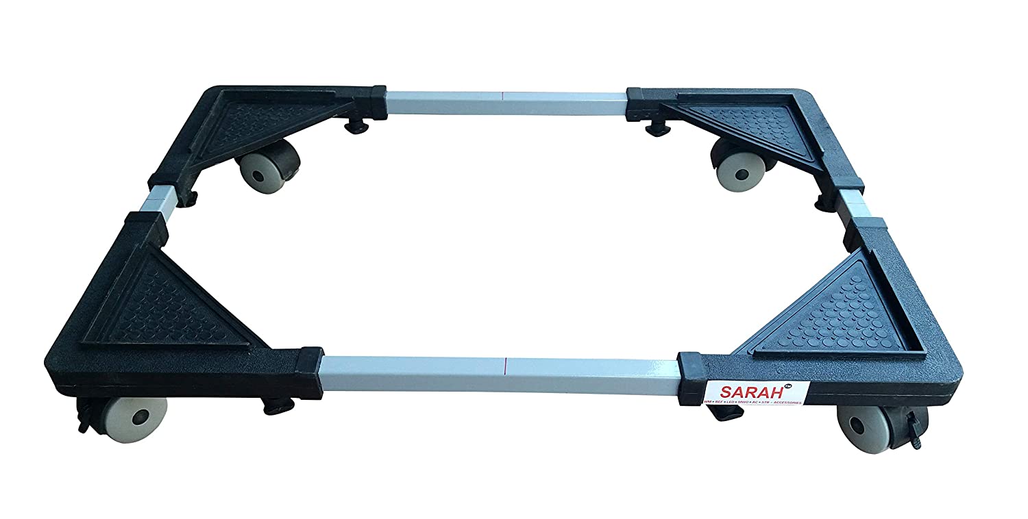 Heavy Duty Adjustable Front & Top Loading Washing Machine/Refrigerator/Fridge Stand Multifunction Movable Washing Machine Base Fridge Stand Holder Refrigerator (for - 5_to_10 kg All Washing Machine use)Trolley. 