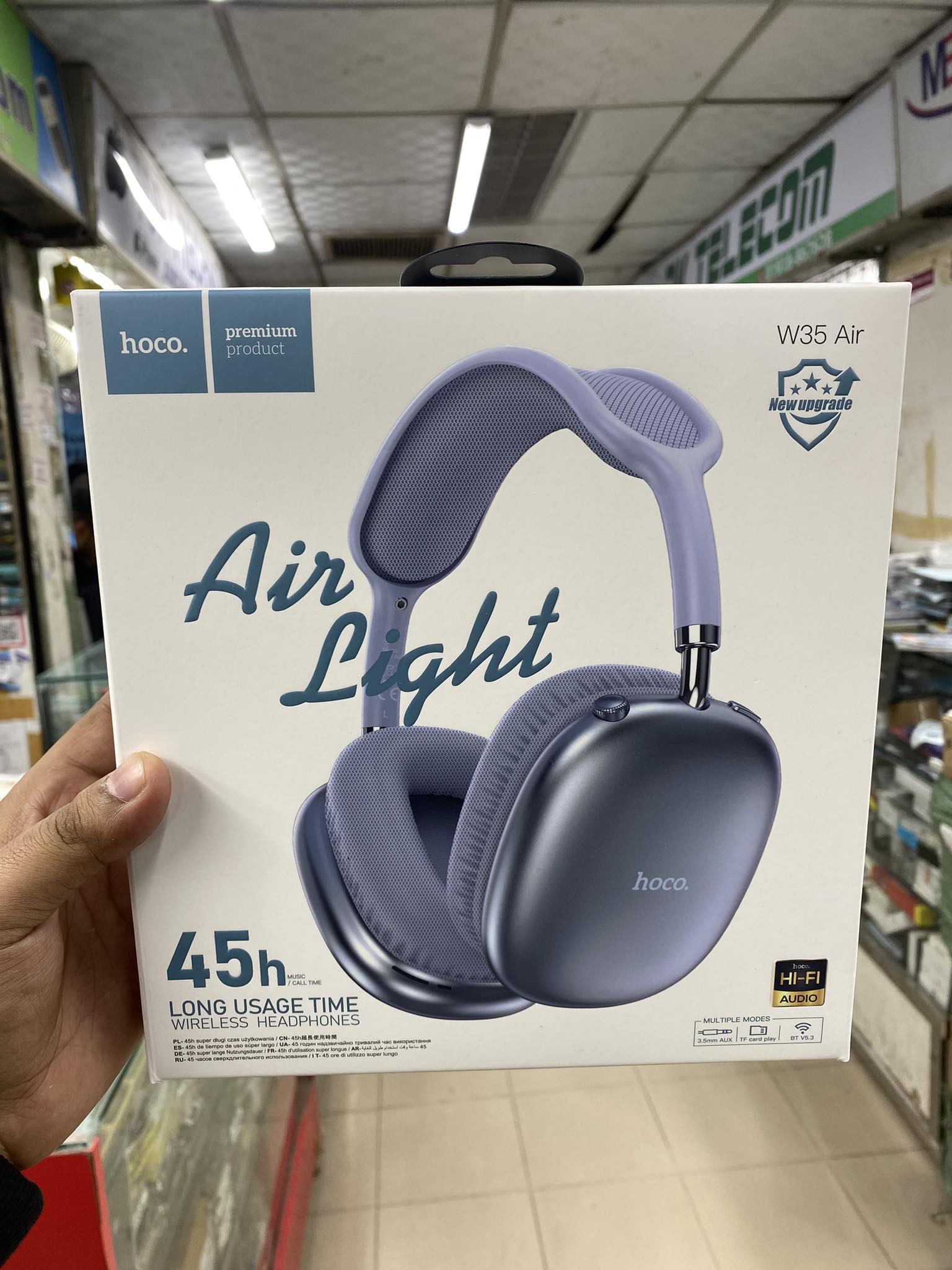 Hoco W35 Air 45hrs Play Over-Ear Bluetooth Headphone | Daraz.com.bd