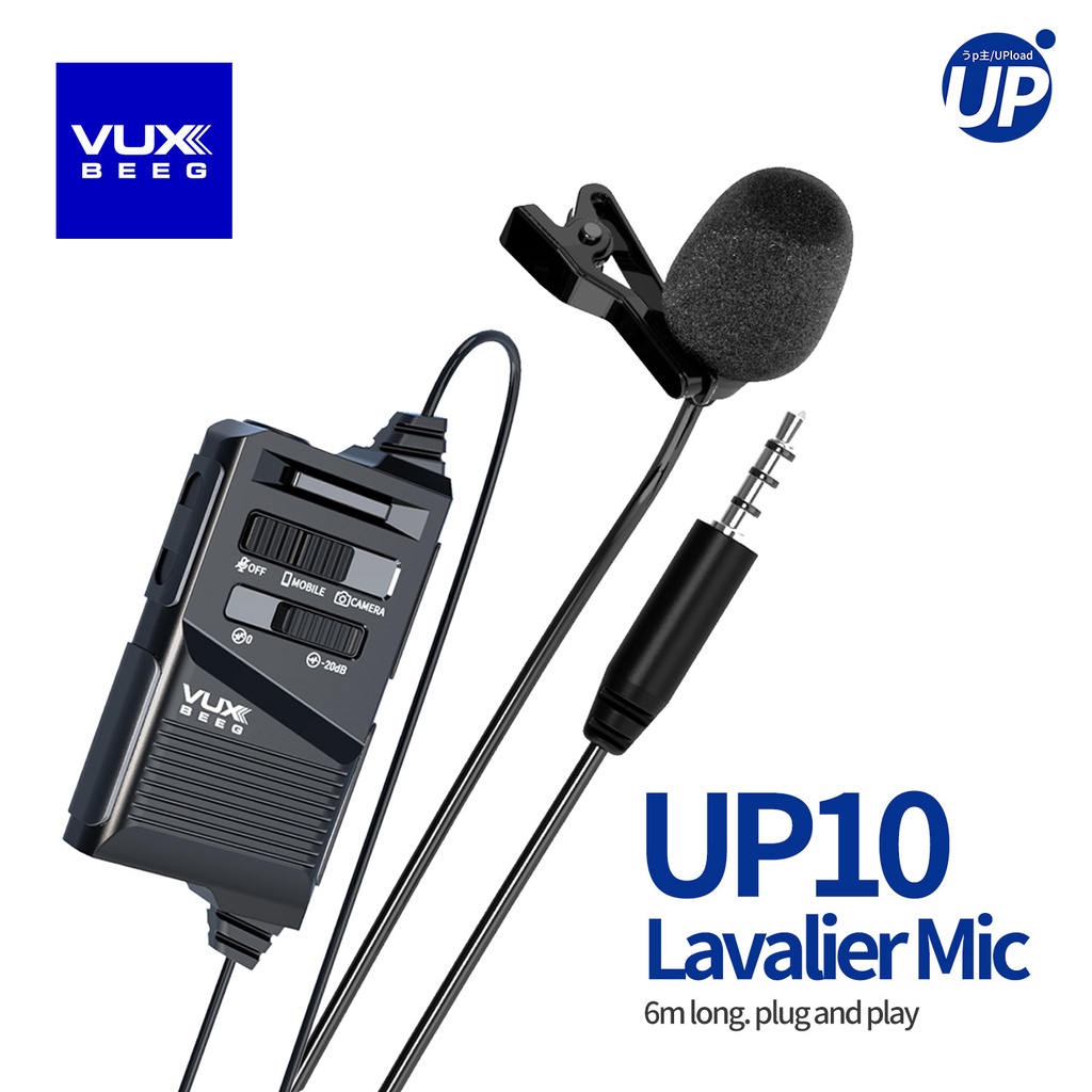 VUX BEEG UP10 Noise Cancelling Lavalier Microphone. 