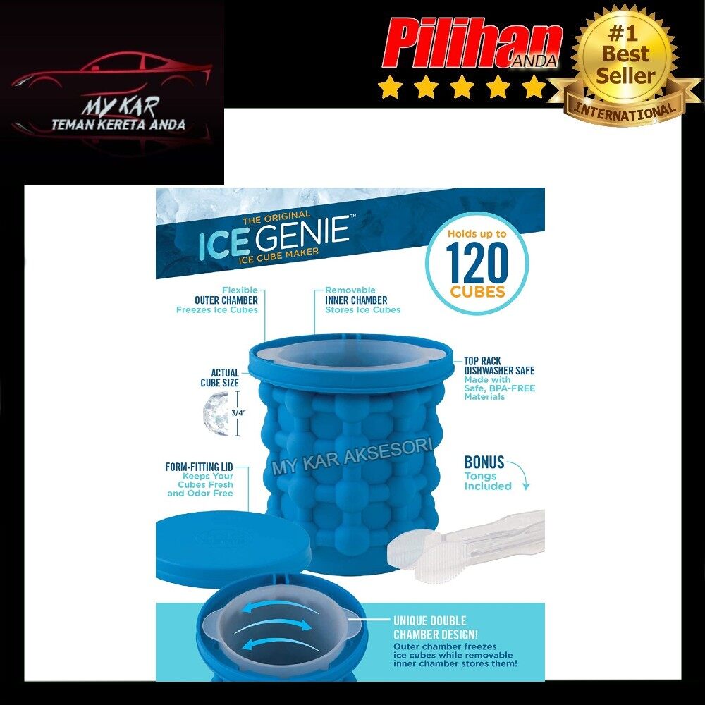 EXTRA LARGE Magic Ice Cube Maker Genie Tray Molds Saving Ice Bucket Saving Space Cold Drink Home Tool. 