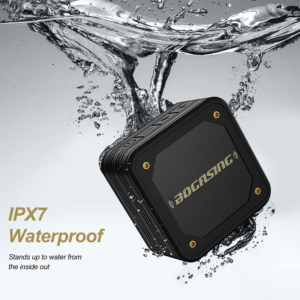 BOGASING M10 Bluetooth Speaker with TWS 15W Bluetooth 5.0 Wireless Speakers IPX7 Waterproof Camping Speaker Portable Speaker. 