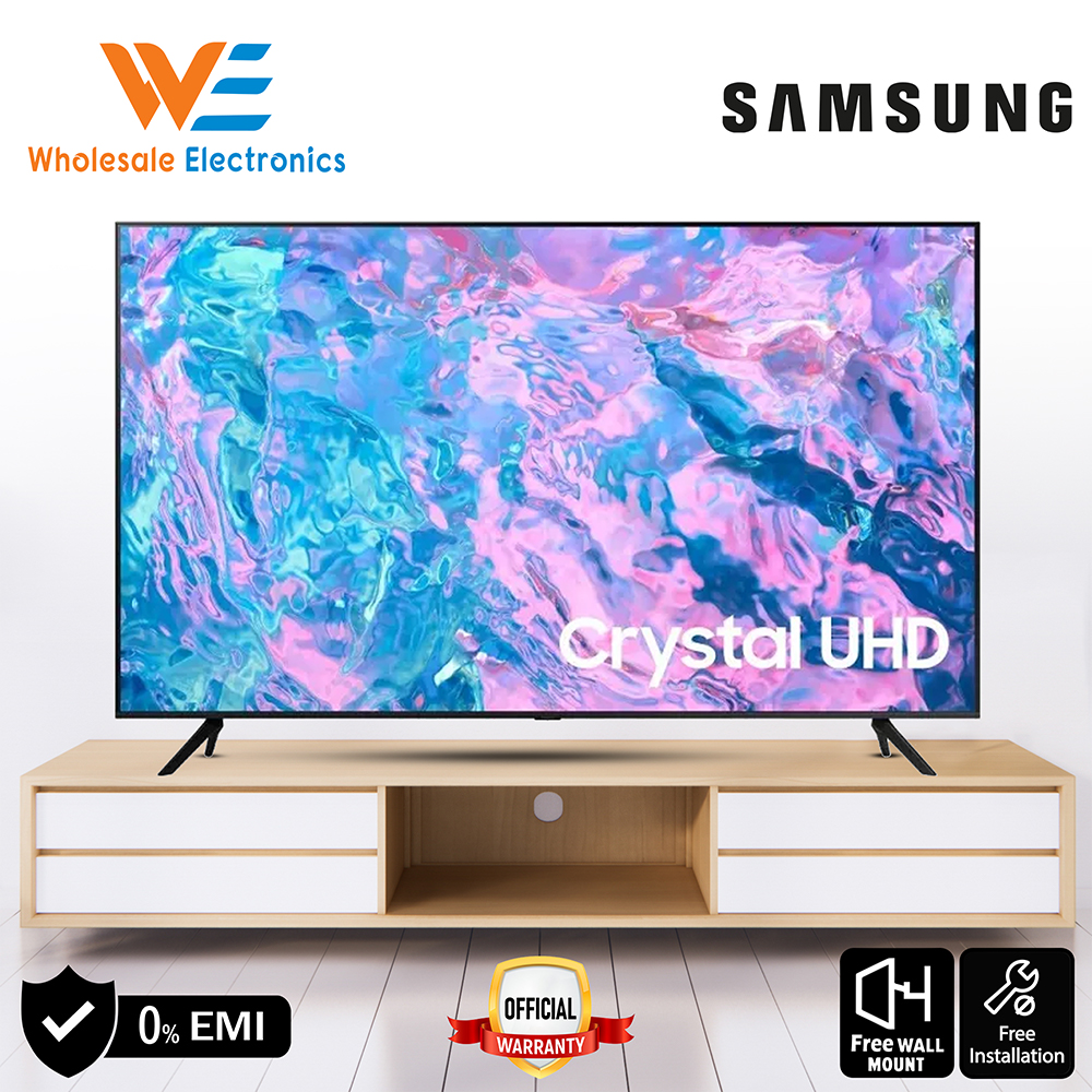 Samsung 75” Class CU7000 Crystal UHD 4K Smart Tizen TV, 53% OFF