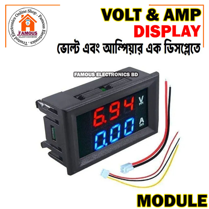 Dc 100V 10A Digital Voltmeter Ammeter 0.28 Blue Red Led Amp Dual Digital Volt Meter-1Pcs - Multimeter - Comprehensive Measurement Tool