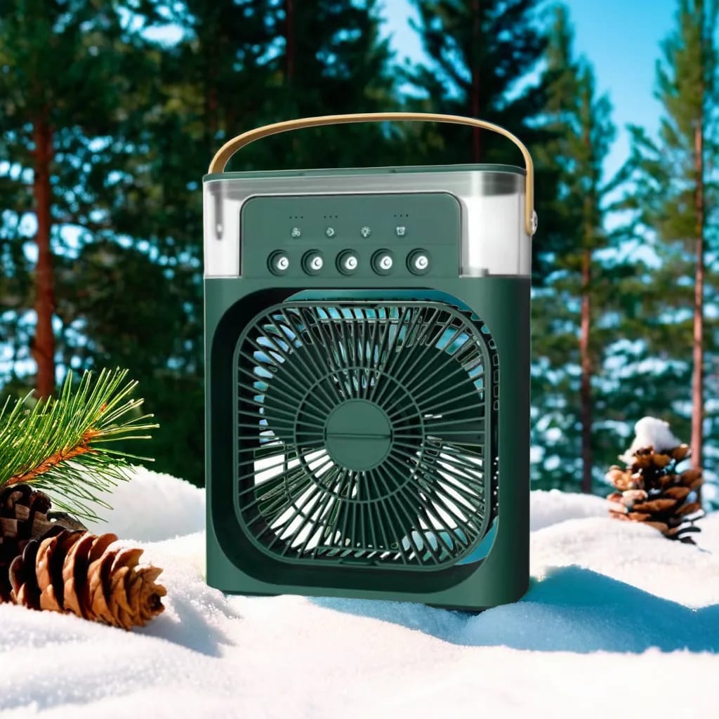 Portable Fan Air Conditioners USB Electric Fan LED Night Light Water Mist Fun 3 In 1 Air Cooler For Home