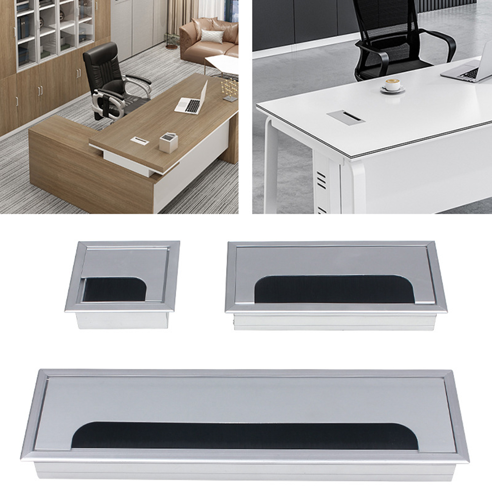 Table Cable Tidy Wide Application Long Lasting Wires Arrange Cable Hole Cover. 