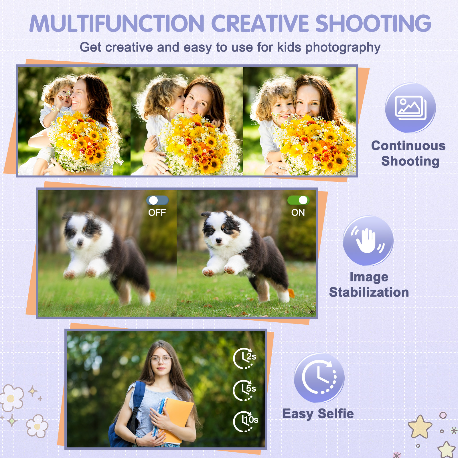 Digital Camera FHD 1080P Teens Camera with 32GB Card, Battery, Lanyard, 16X Zoom Anti Shake, 44MP Compact Portable Small Cam. 