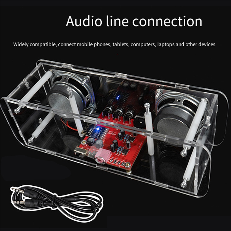 DIY Bluetooth Speaker Kit Electronics DIY Soldering Project Practice Solder Assembly DIY Electronic Kit Component Durable Easy to Use. 