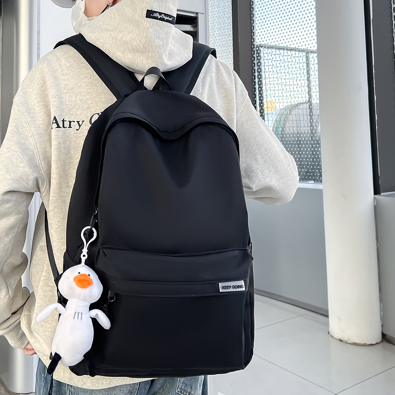 Backpack Bag Men's Simple and Versatile Large Capacity Computer Travel Backpack Female Junior High School Students High School Students College Students School Bags Men. 