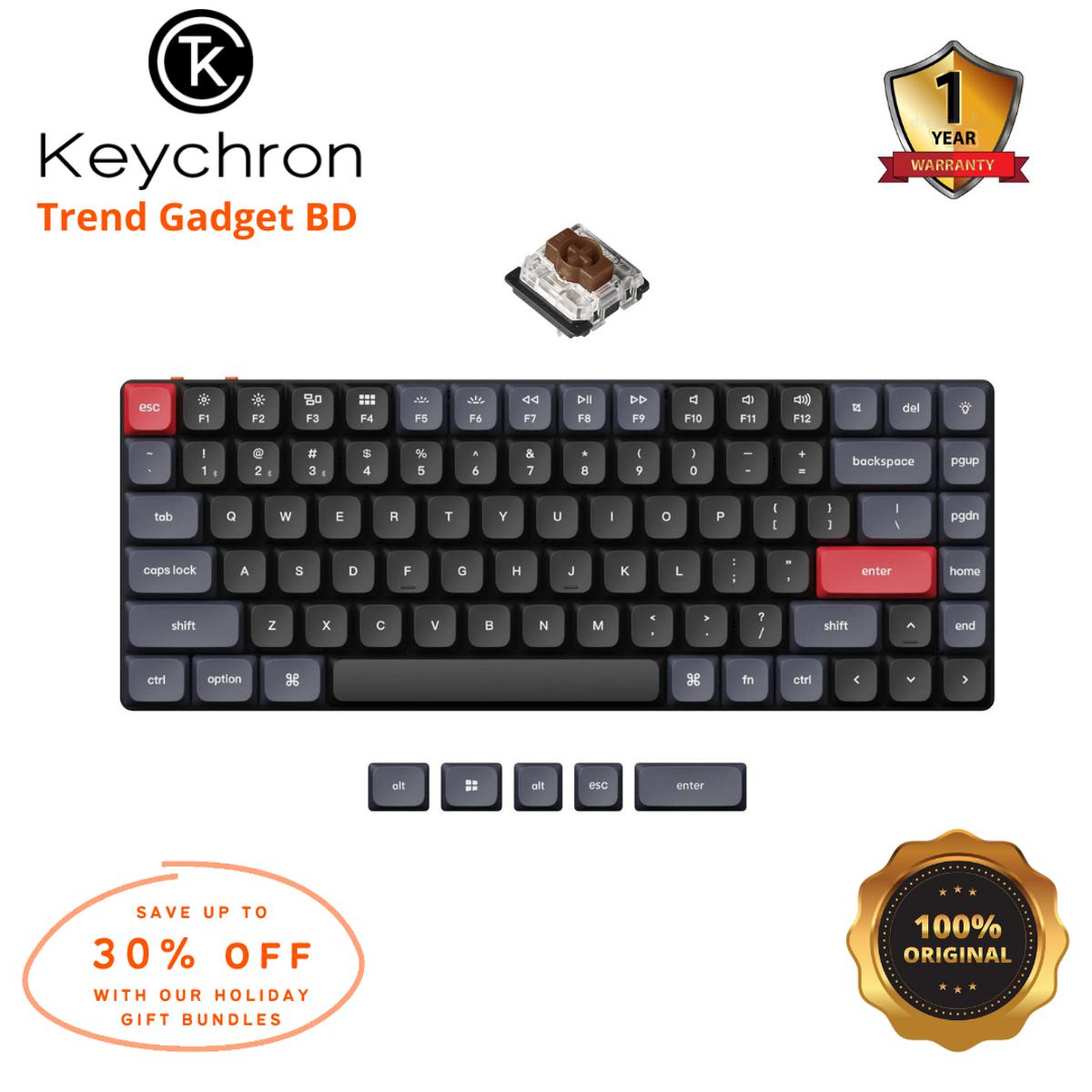 Keychron K3 Pro 75% QMK/VIA Low Profile Wireless Custom Mechanical Keyboard