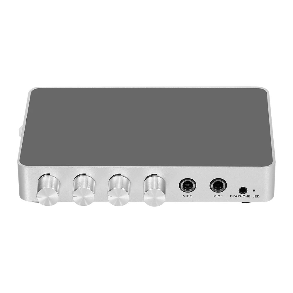 Karaoke Machine Karaoke Sound Mixer Portable Digital Stereo Audio Echo System 4K/2K HDMI Karaoke Amplifier with Dual Microphone