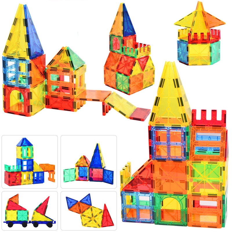 Big Size Tile Magnetic Constructor Designer Magnet Building Blocks Bricks Model With Magnetic Construction Set Toys For Children. 