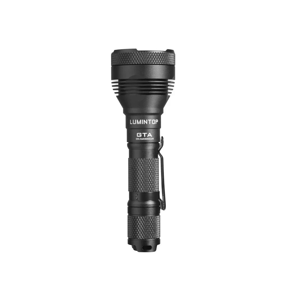 Lumintop GTA 14500/AA flashlight 585 meters long distance searching EDC flashlight 550 lumens with tail switch. 