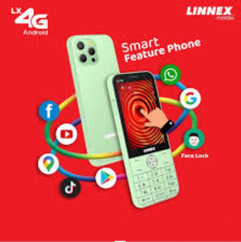 Linnex LX 4G Smart Feature Phone android,playstore,WiFi,WhatsApp,youtube supported. 