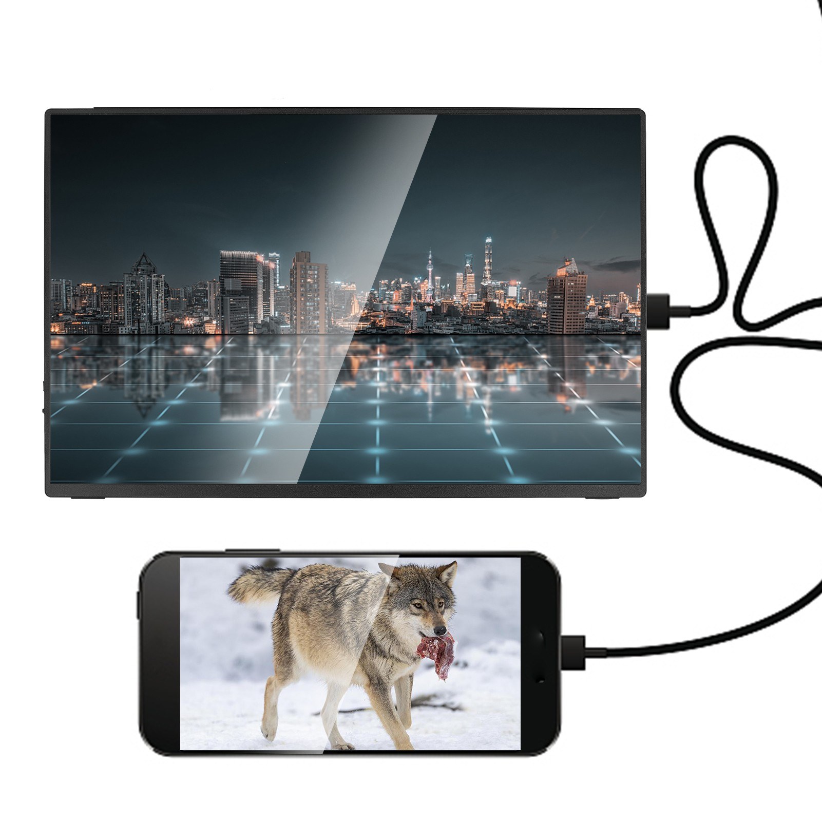 16 inch 2K portable display USB-C 120HZ versatile - eu. 