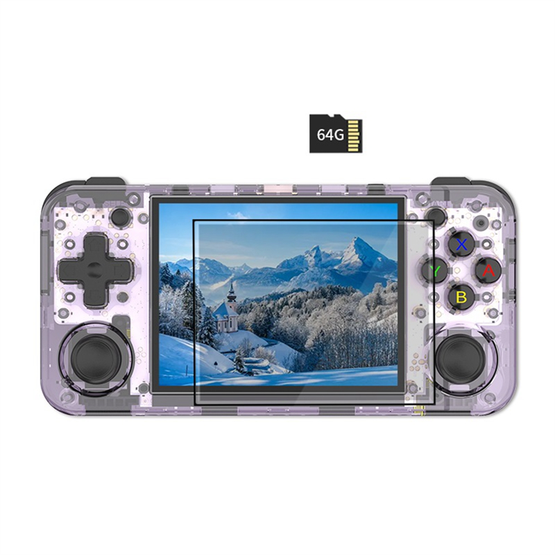 RG35XX H Retro Game Console Handheld Game Console 64G H700 Support Wireless/Wired Controller 5G WIFI HD TV Output A. 
