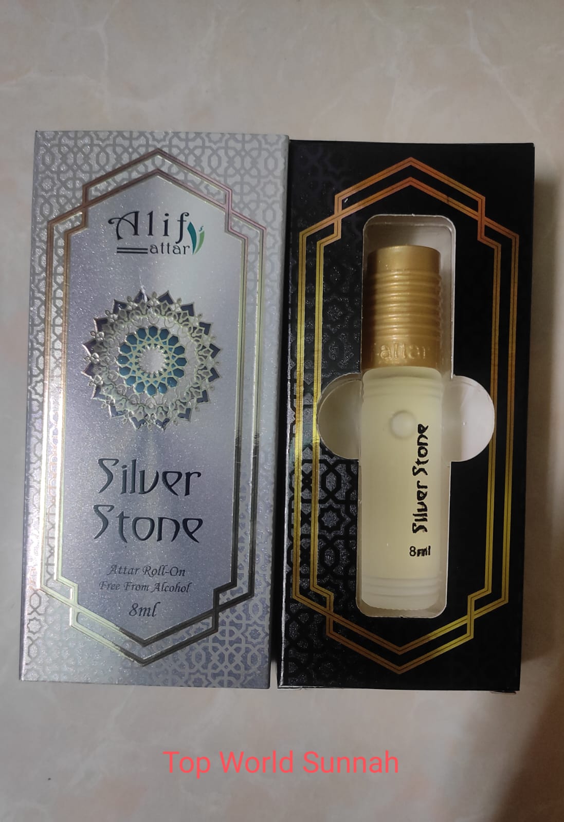 Silver Stone Attar by Alif 8ml Roll On Long Lasting Fragrance