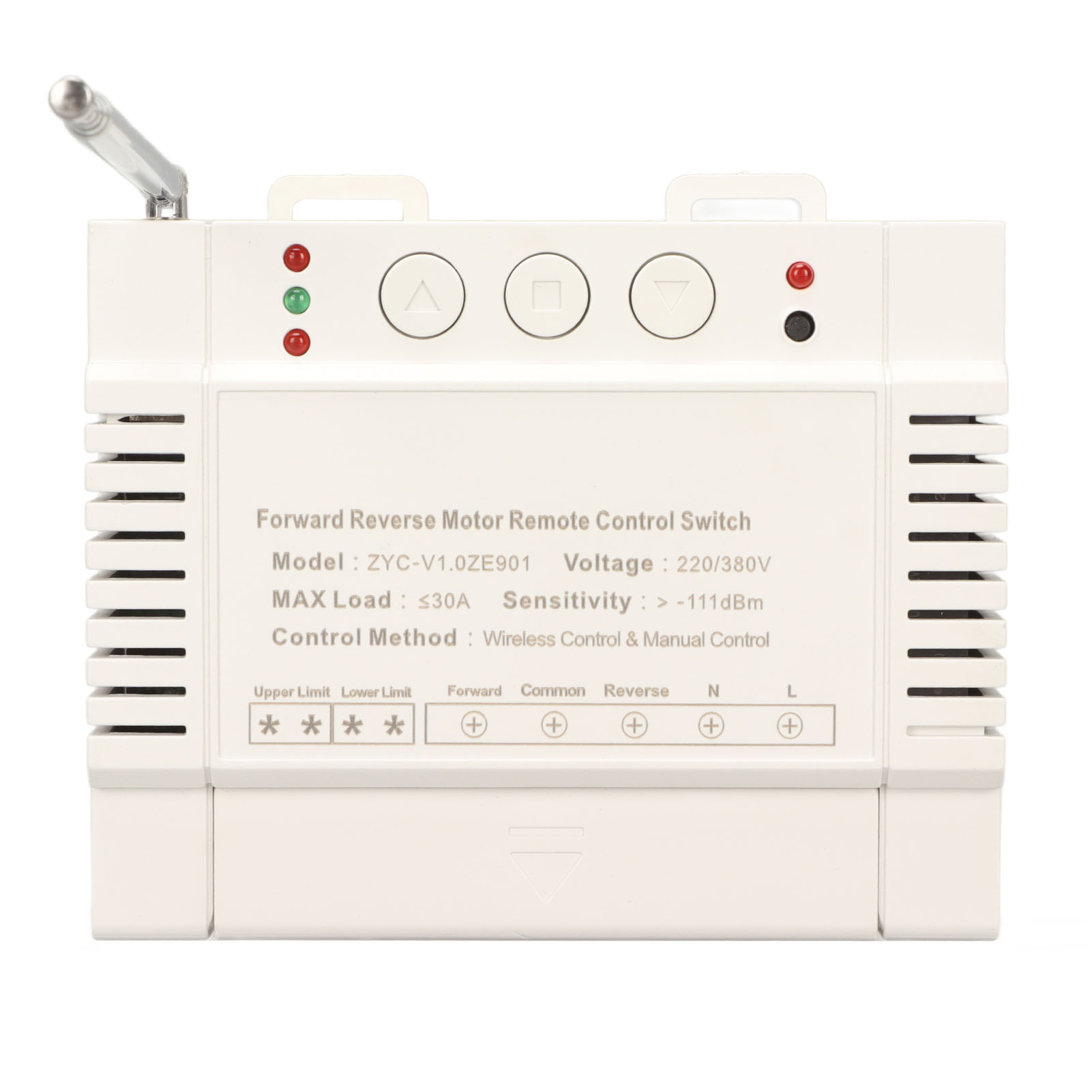 Wireless TX RX Limit Switch, 220V 380V 30A Wireless Remote Control Switch Ease Of Control for Fans for Motors. 