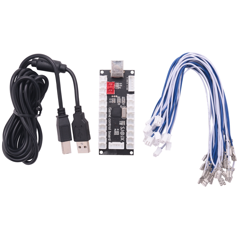 Zero Delay Arcade Usb Encoder Pc To Joystick For Mame Jamma & Other Pc Fighting Games. 
