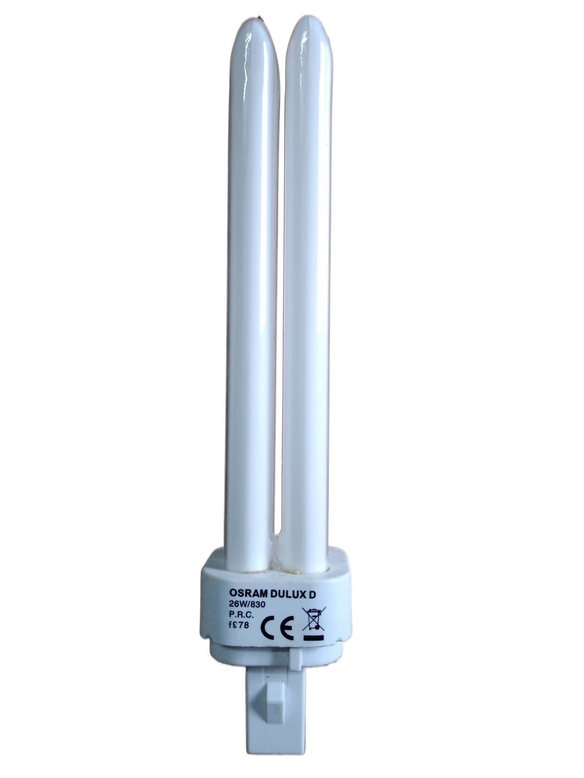 OSRAM 26W DULUX D/PLC Lamp 26W/830 Fluorescent Lamp G24d-3 Warm Color, Made in China. 