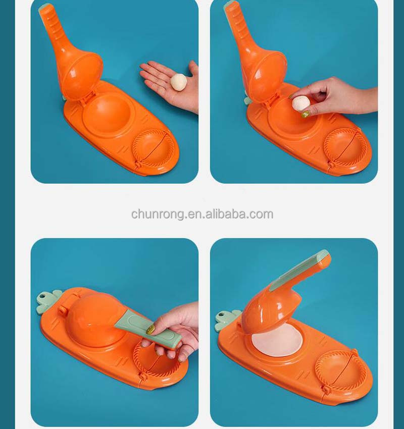 2-in-1 Dumpling Maker Pitha Maker, Manual Dough Presser Dumpling Wrapper Mold Dough Pressing Tool Kitchen Pastry Baking Tool accessories. 