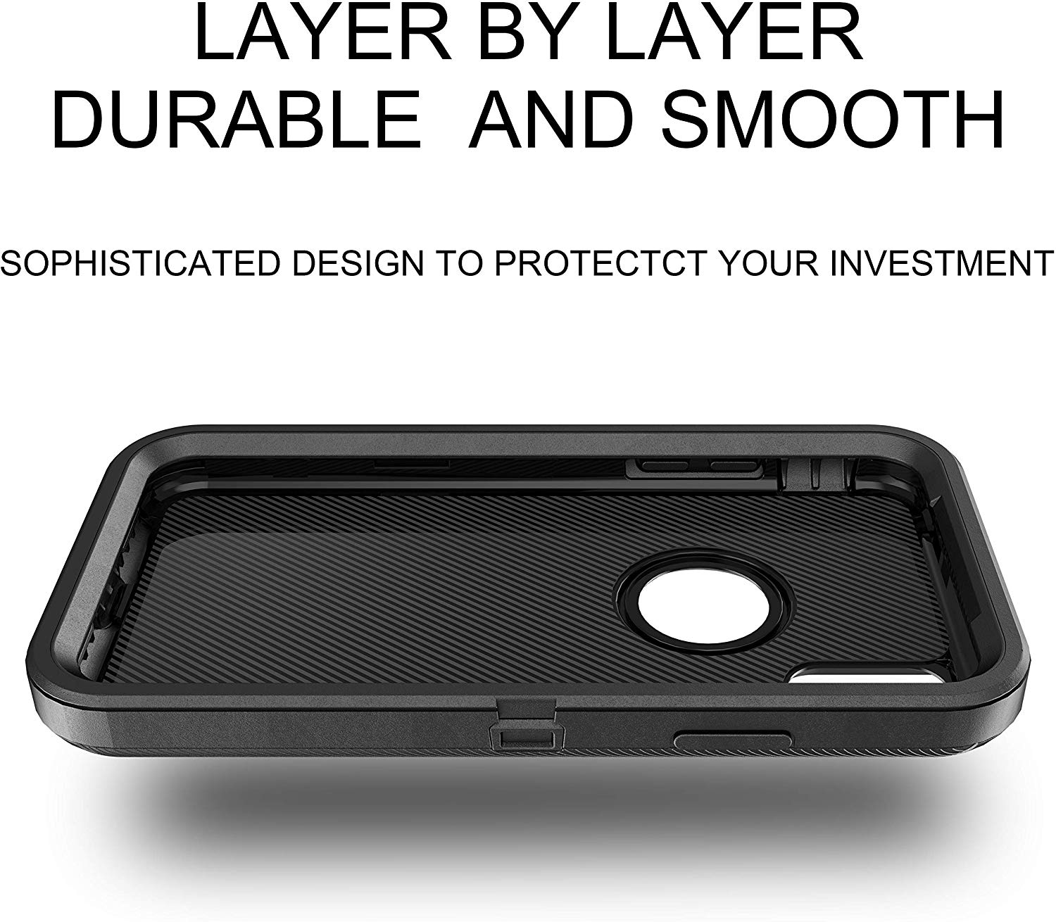 iPhone XR Case, iPhone Xs Max Case, iPhone Xs Case,Heavy Duty Defender Shockproof Hard PC Bumper+Soft TPU Back Cover Full Body Protective Phone Case for iPhone XR/ Xs Max/X/Xs. 