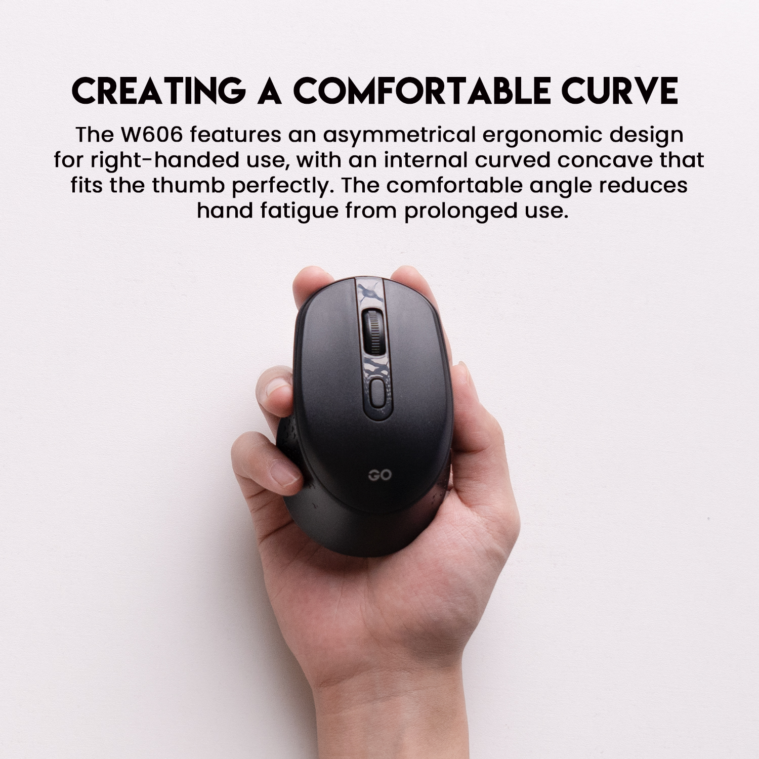 FANTECH GO W606 Wireless Mouse With 2.4GHz Wireless Connection  Ergonomic Design For Gaming Gammer Office Home. 
