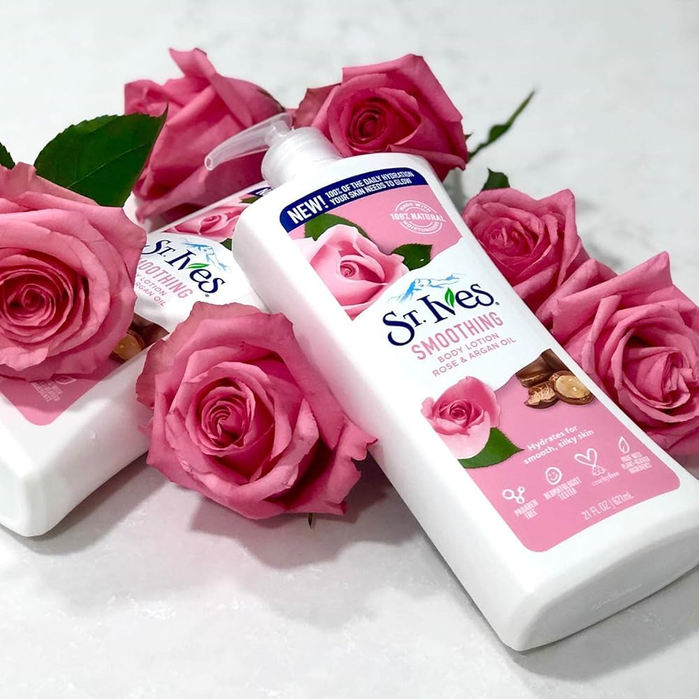 St. Ives Smoothing Body Lotion Rose & Argan Oil 621ml. 