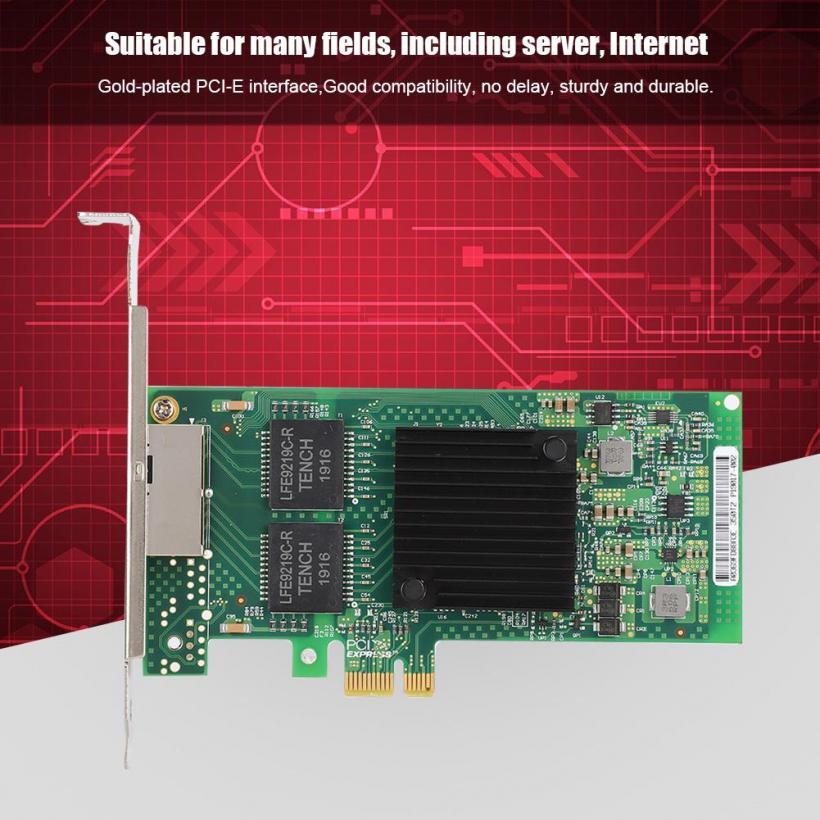For Intel I350-T2V2 i350AM2 PCIE x1 Dual-port Server gabit Et rnet Network Card. 