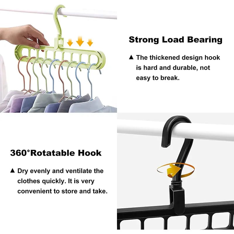 Single Magic 4X Space-Saving Wonder Clothes Hanger: Versatile Closet Organizer/355. 