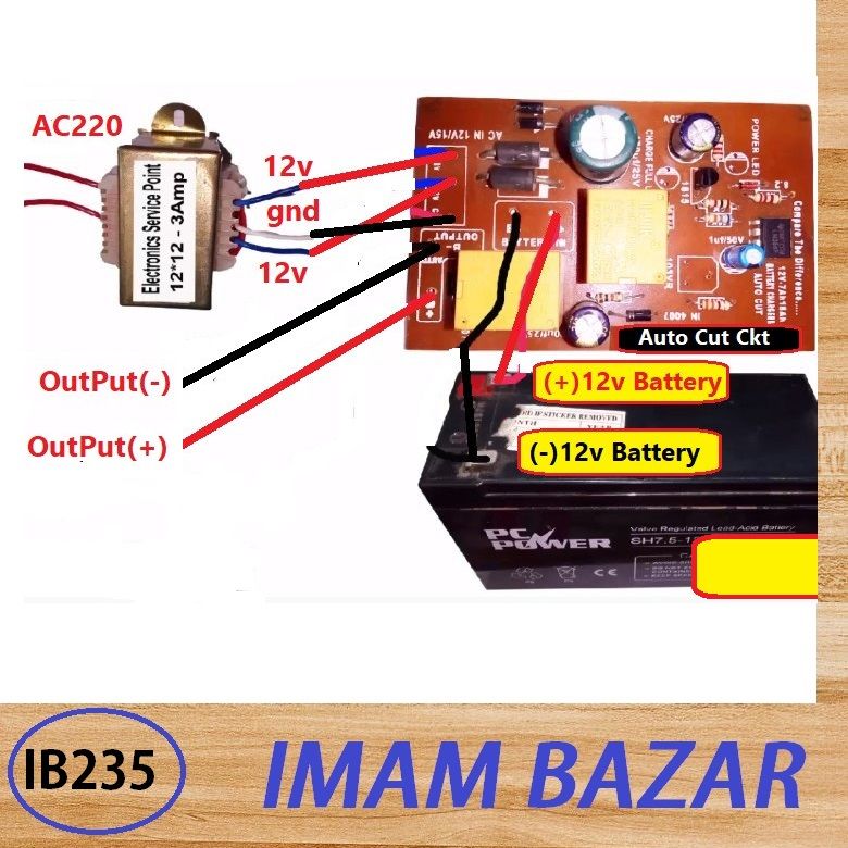 Auto Cut Battery Charging Circuit - High Quality Auto Cut Circuit DC 12V Double Relay For DC 12v Battery Charging Protection Circuit. 